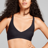 No - Show Plunge Non - Padded Bra - Siella - Color: Black Noir