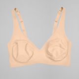 No - Show Plunge Non - Padded Bra - Siella - Color: Maple Sugar Sucre d'érable