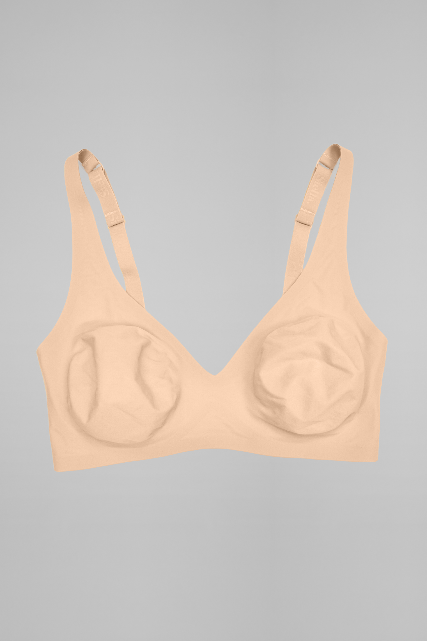 No - Show Plunge Non - Padded Bra - Siella - Color: Maple Sugar Sucre d'érable