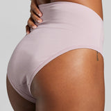 Organic Cotton High Waist Brief - SIELLA - Color: Lavender Lavande