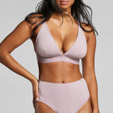 Organic Cotton High Waist Brief - SIELLA - Color: Lavender Lavande