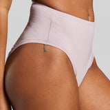 Organic Cotton High Waist Brief - SIELLA - Color: Lavender Lavande