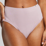 Organic Cotton High Waist Brief - SIELLA - Color: Lavender Lavande