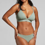 Organic Cotton Thong - SIELLA - Color: Sage Sauge