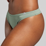Organic Cotton Thong - SIELLA - Color: Sage Sauge