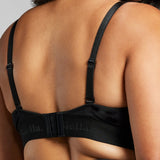 Organic Cotton Triangle Padded Bra - Siella - Color: Black Noir