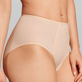 Power Mesh High Waist Brief - Siella - Color: Sand Sable