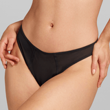Power Mesh Thong - Siella - Color: Black Noir