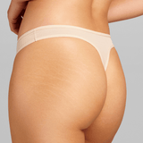 Power Mesh Thong - Siella - Color: Sand Sable