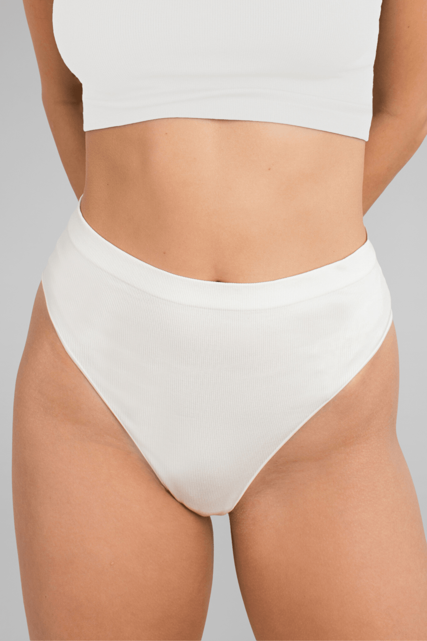 Women High Waist Cotton Knickers Briefs Tummy Control Underwear C
