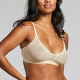Power Mesh Bra - Siella - Color: Sand Sable