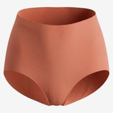 Organic Cotton No - Show High Waist Brief - Siella - Color: Terracotta