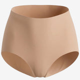 Organic Cotton No - Show High Waist Brief - Siella - Color: Beach Beige Beige plage