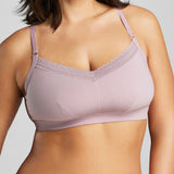 Organic Cotton Lace Balconette Bra