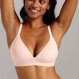 No-Show Triangle Seamless Bra - SIELLA - Color: Barely Pink Rose délicat