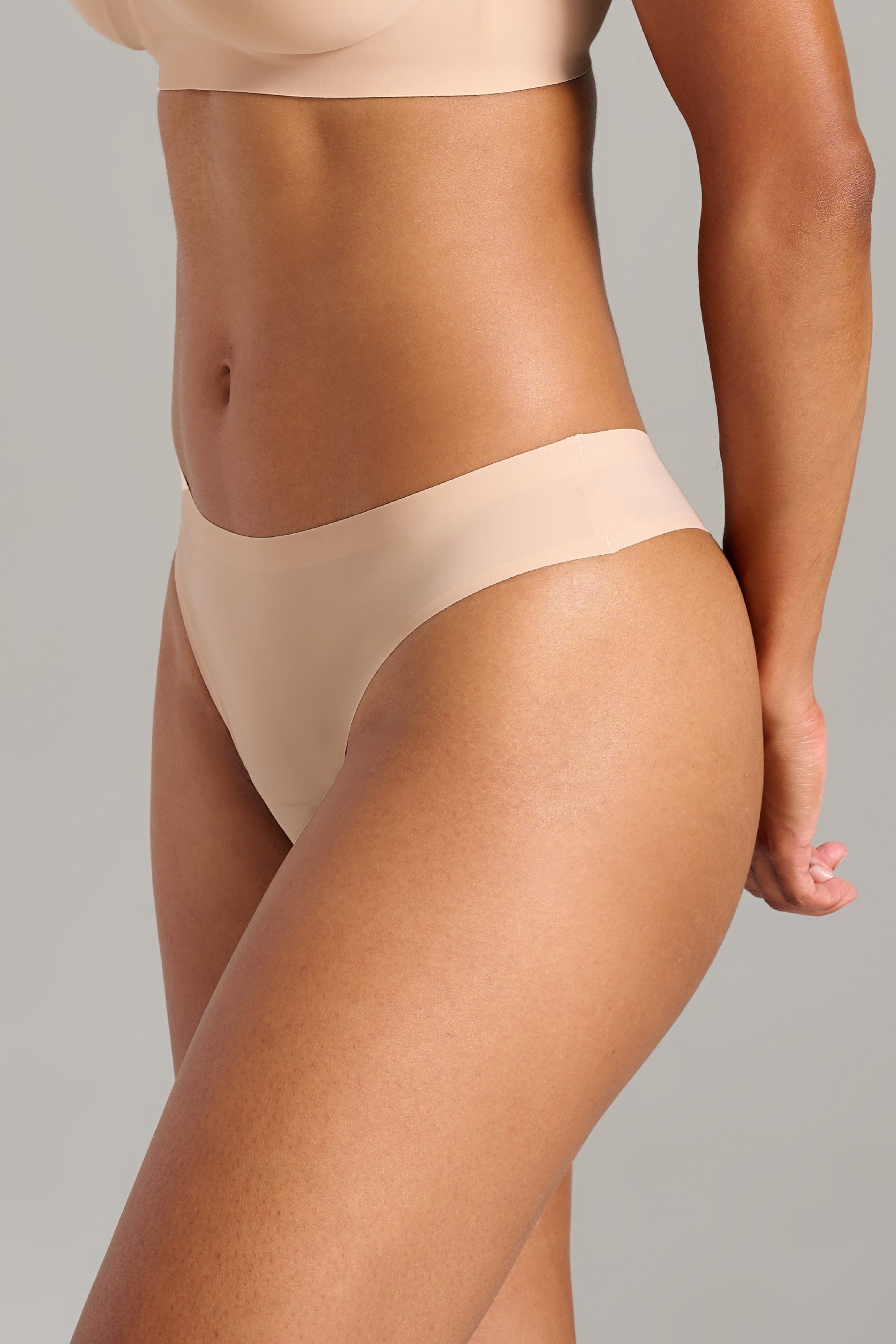 Invisible Thong - Siella - Color: Biscotti Beige Beige biscotti