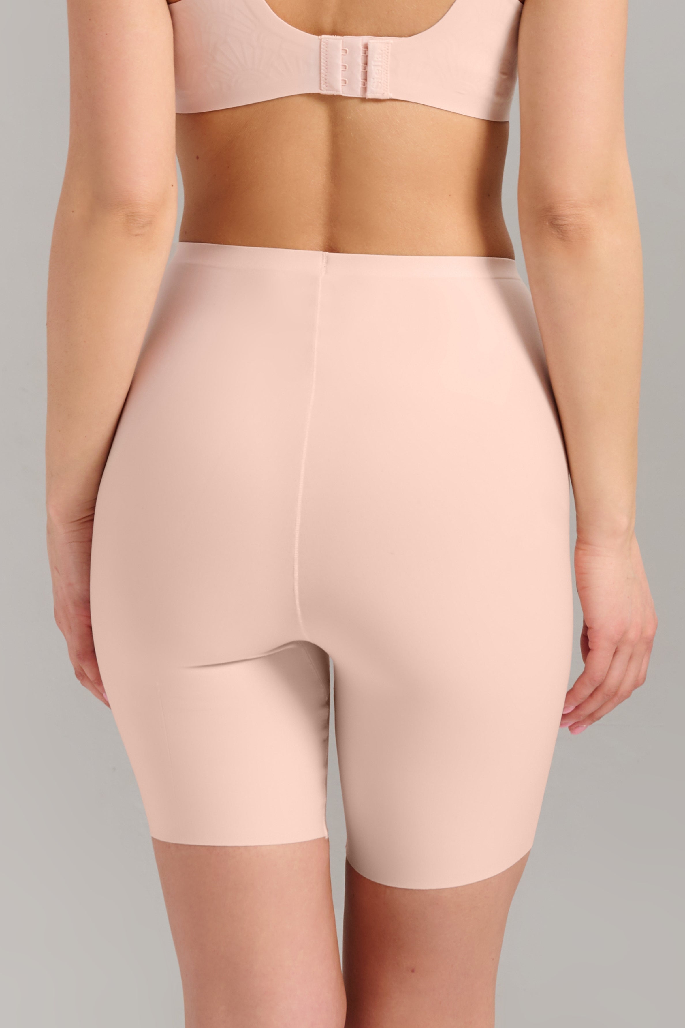 No-Show Biker Short - BARELY PINK - Siella - Color: Barely Pink Rose délicat