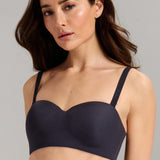 No-Show Strapless Foam Bra - Siella - Color: Black Noir