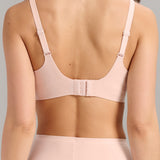 No-Show V-Neck Bra - BARELY PINK - Siella - Color: Barely Pink Rose délicat