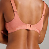 Organic Cotton V - Neck Bra - Siella - Color: Terracotta
