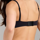 No-Show T-Shirt Foam Bra - Siella - Color: Black Noir