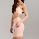 No-Show Biker Short - BARELY PINK - Siella - Color: Barely Pink Rose délicat