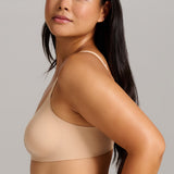No-Show Scoop Neck Bra - Siella - Color: Maple Sugar Sucre d'érable