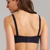 No-Show Strapless Foam Bra - Siella - Color: Black Noir