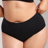 Organic Cotton No-Show Shaping Brief - SIELLA - Color: Black Noir