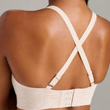 Organic Cotton No-Show V-Neck Foam Bra - Siella - Color: Oatmeal Avoine