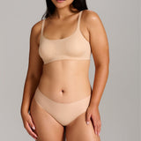No-Show Scoop Neck Bra - Siella - Color: Maple Sugar Sucre d'érable
