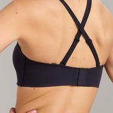 No-Show Strapless Foam Bra - Siella - Color: Black Noir