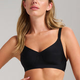 Invisible V-Neck Bra - SIELLA - Color: Black Noir