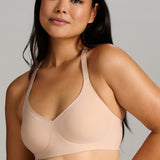 Invisible V-Neck Bra - SIELLA - Color: Biscotti Beige Beige biscotti