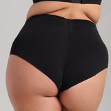 Organic Cotton No-Show Shaping Brief - SIELLA - Color: Black Noir