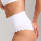 Organic Cotton No-Show Shaping Brief - SIELLA - Color: White Blanc