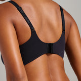 No-Show Scoop Neck Bra - Siella - Color: Black Noir