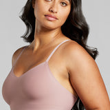 Invisible V - Neck Non - Padded Bra - Siella - Color: Dusty Rose Vieux rose