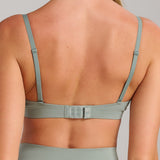 Organic Cotton No-Show Triangle Bra - SIELLA - Color: Sage Sauge