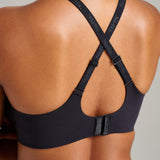 No-Show Scoop Neck Bra - Siella - Color: Black Noir