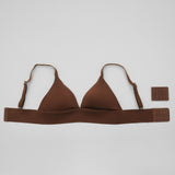 No - Show Triangle Bra - Siella - Color: Cocoa Cacao