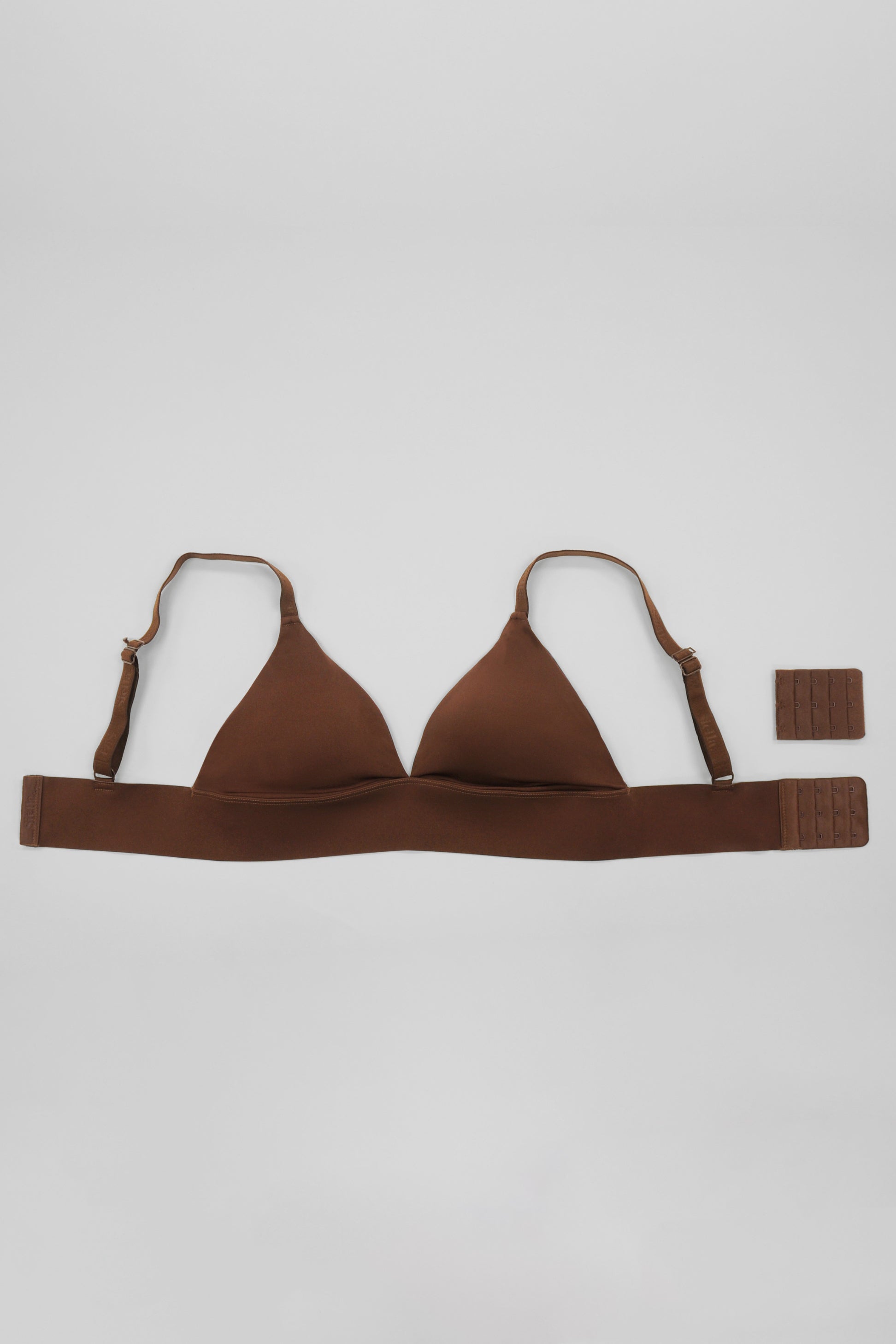 No - Show Triangle Bra - Siella - Color: Cocoa Cacao