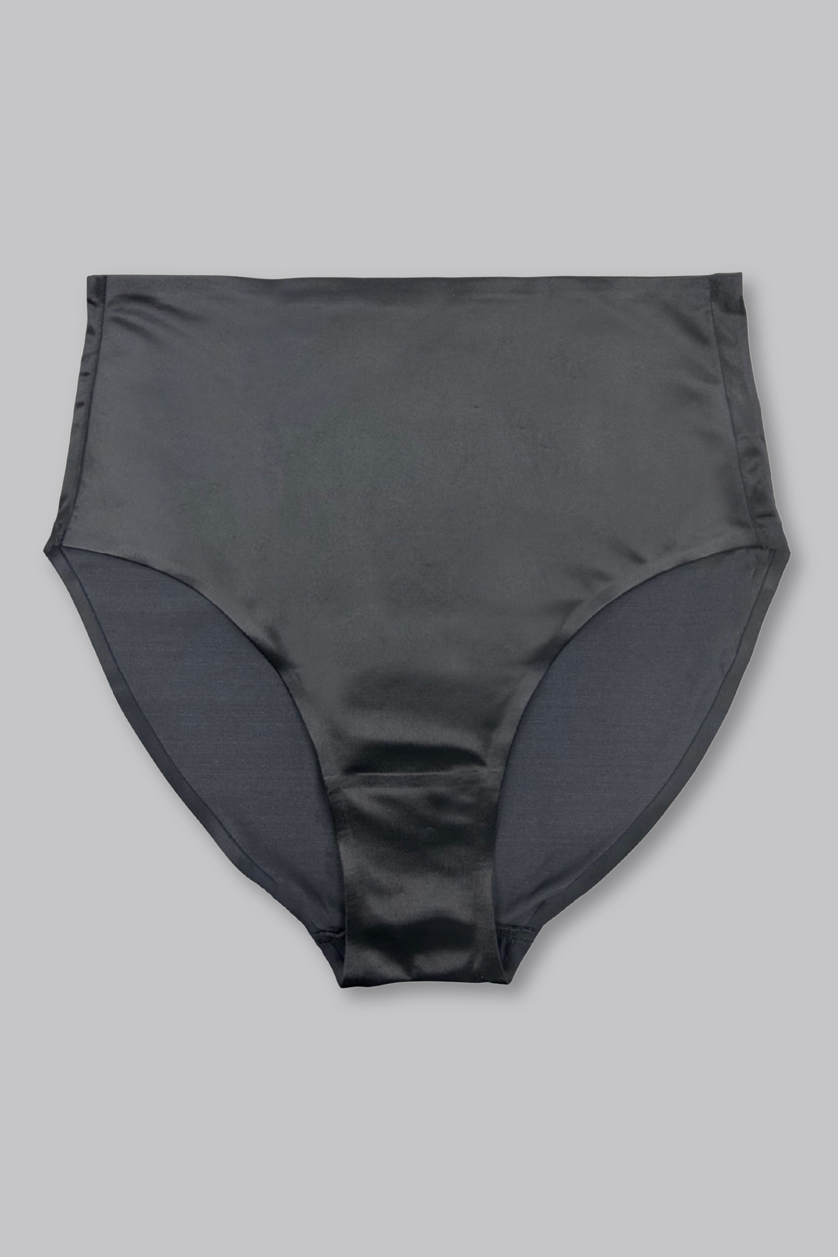 Smooth Satin Brief - Siella - Color: Black Noir