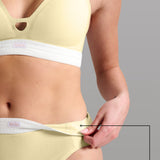 Organic Cotton Rib High Waist Brief - Siella - Color: Lemonade Limonade
