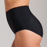 Invisible High Waist Shaping Brief - SIELLA - Color: Black Noir