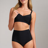 Invisible High Waist Shaping Brief - SIELLA - Color: Black Noir