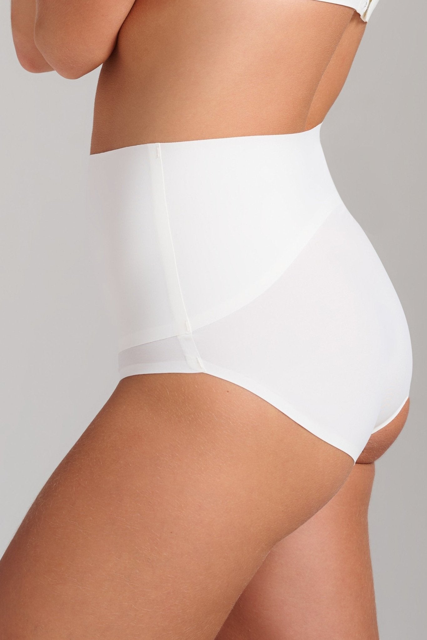 Invisible High Waist Shaping Brief - SIELLA - Color: White Blanc