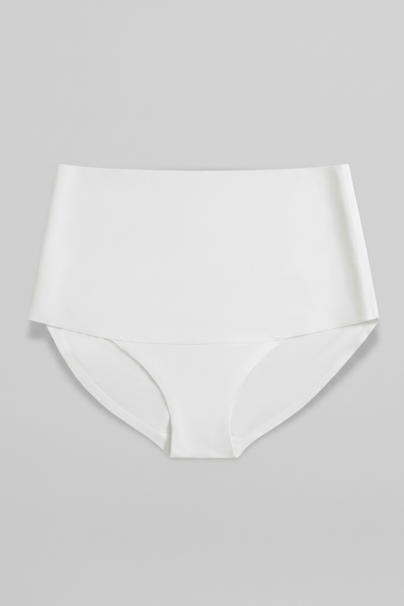 Invisible High Waist Shaping Brief - SIELLA - Color: White Blanc