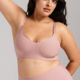 Invisible V-Neck Bra - SIELLA - Color: Dusty Rose Vieux rose