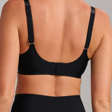 Invisible V-Neck Bra - SIELLA - Color: Black Noir